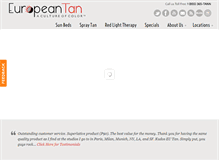 Tablet Screenshot of europeantanning.com